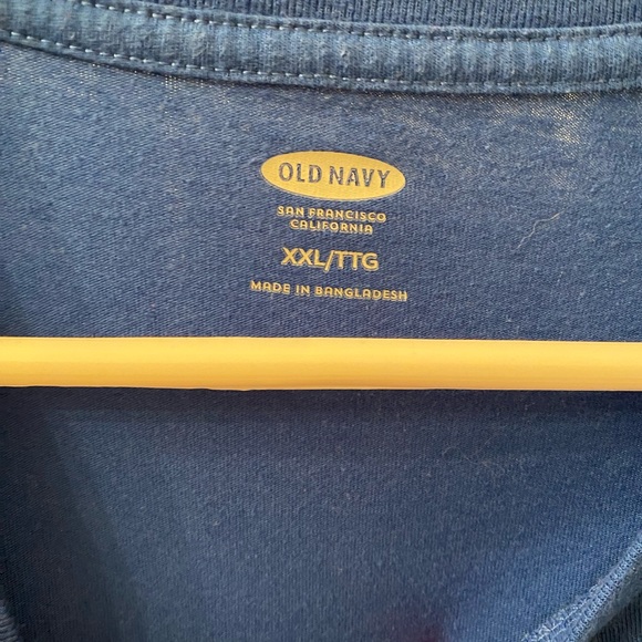 **ADD ON-WORK AROUND THE HOUSE SHIRT** MEN’S SIZE XXL OLD NAVY BLUE T SHIRT - Picture 3 of 6